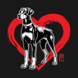 I Love My Doberman Pinscher - I Love my dog - Proud dog T-Shirt