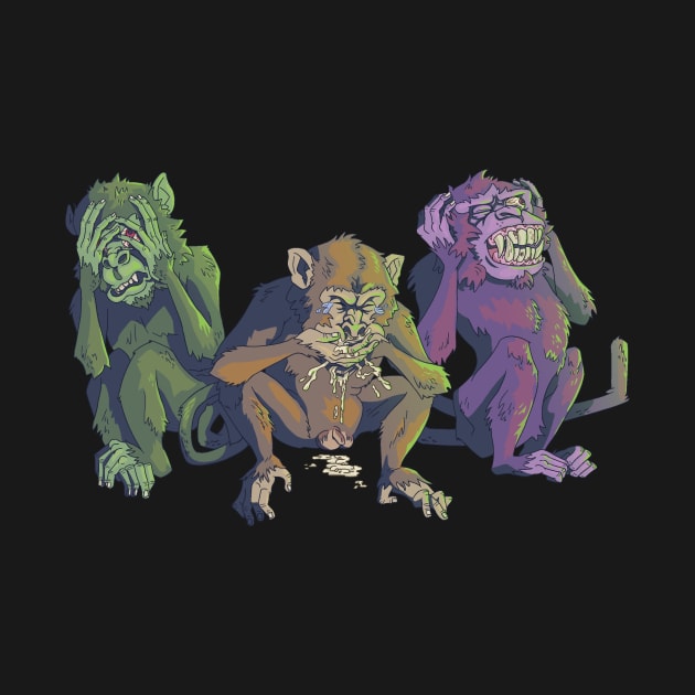 Three Freaked Monkeys by ShayMcVay