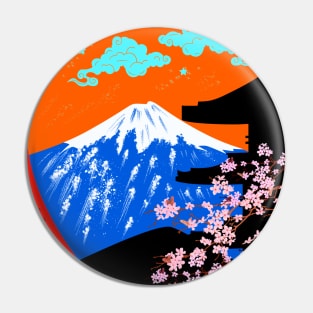 Japan's hallowed mountain T-shirt. Pin