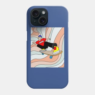 Retro Skateboarder Phone Case