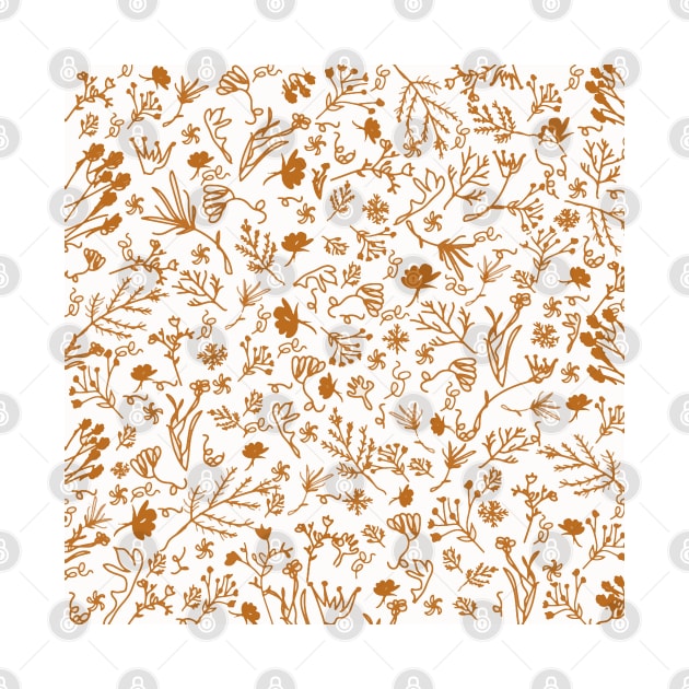 Botanical-Pattern, set, Orange, 3, botanic, nature, botanical, floral, flowers, floral-pattern, leaves, plants, minimalist, garden, jungle, leaf, exotic, tropical, flower, boho, cacti, succulent, digital, graphic-design, pattern, by PrintedDreams