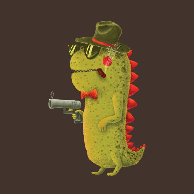 Dino bandito (olive) by Lime