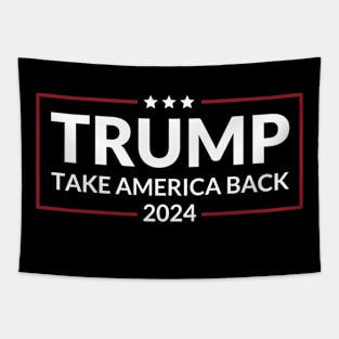 Trump 2024 Take America Back USA United States Tapestry