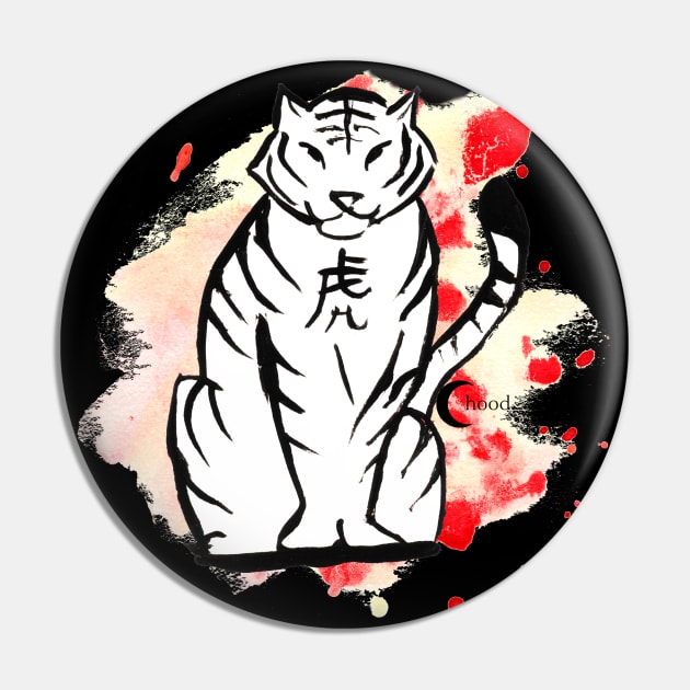 The Tiger Chinese Zodiac Pin by Dbaudrillier
