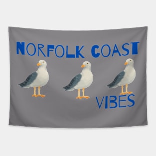 Norfolk Coast Vibes Seagulls Tapestry
