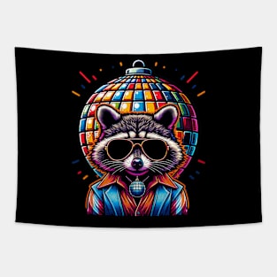 Disco Raccoon Tapestry