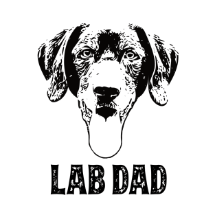 Black Lab Dad Labrador T-Shirt