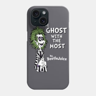 The Ghost with the Most - Creepy Cute Goth Cartoon - Children's Book Phone Case