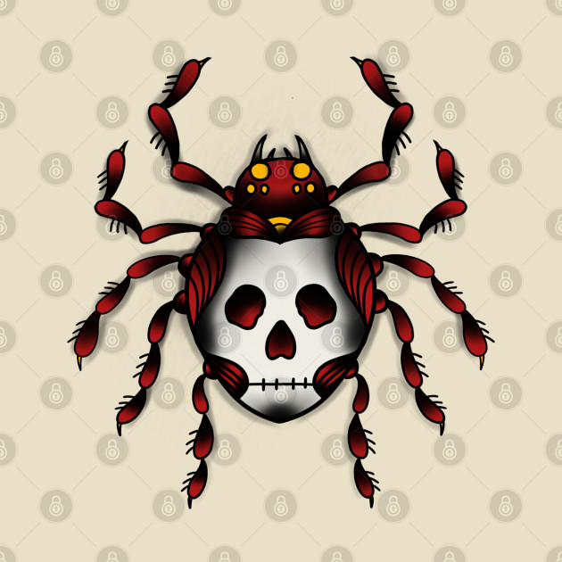 spider and skull by DaniilSha