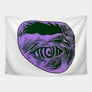 Purple Hypnotized Eye Tapestry