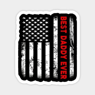 Daddy Ever American Flag Fathers Day Magnet