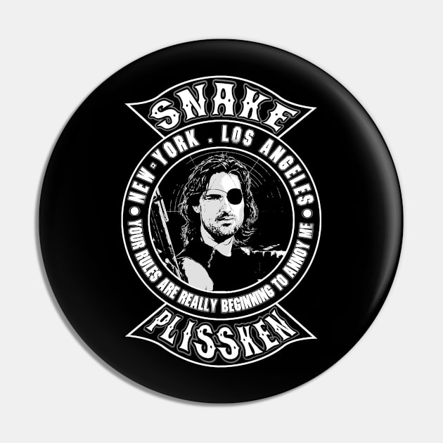 Snake Plissken Pin by CosmicAngerDesign