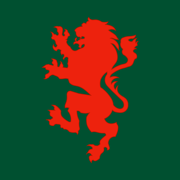 Narnia Flag (Lion Only) by C E Richards