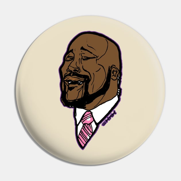 Singing Shaq Meme Pin by sketchnkustom