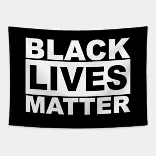 Black Lives Matter Logo (White) Tapestry