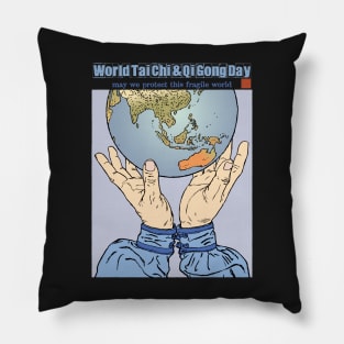 World Tai Chi and Qi Gong Day 2022 (Dark) Pillow