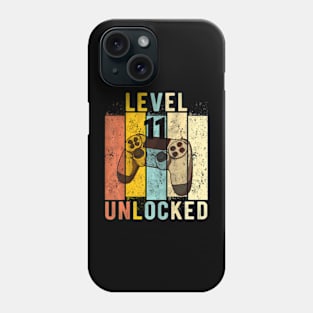 11th Birthday Level 11  Video Phone Case