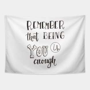 You Are Enough Sticker Tapestry