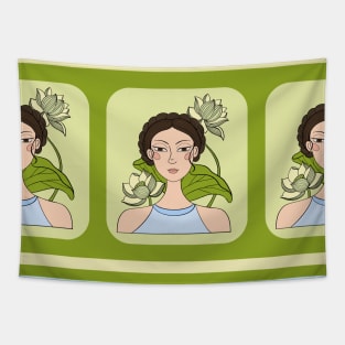 Virgo Horoscope Pattern Tapestry