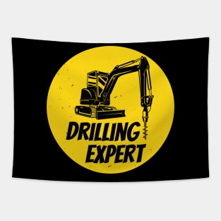 Drilling Expert Drilling Machine Construction Site Tapestry