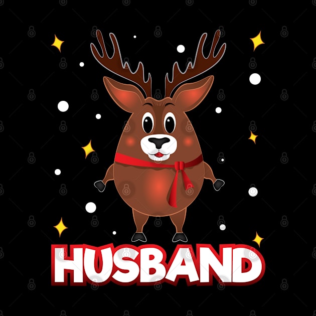 Christmas Family Matching Husband Reindeer Funny Xmas by ZNOVANNA