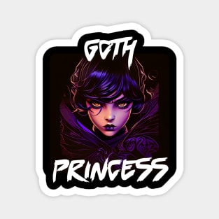 Digital Art Design Of A Goth Princess 3 Magnet