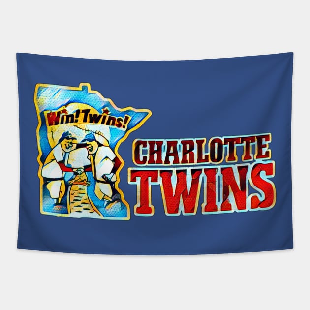 Charlotte Twins Baseball Tapestry by Kitta’s Shop