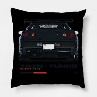 Twin-Turbo (Black R34) Pillow