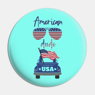 USA Truck Dude Pin