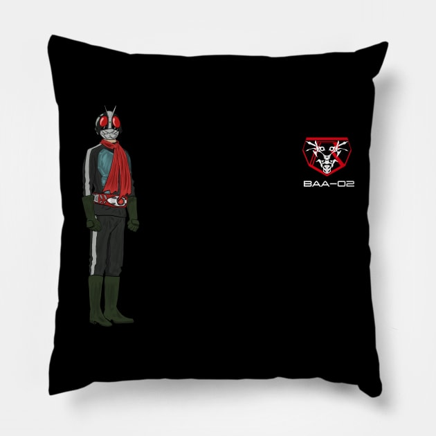 Shin Kamen Rider no.2 - Coatless Pillow by Emu Emu Ji