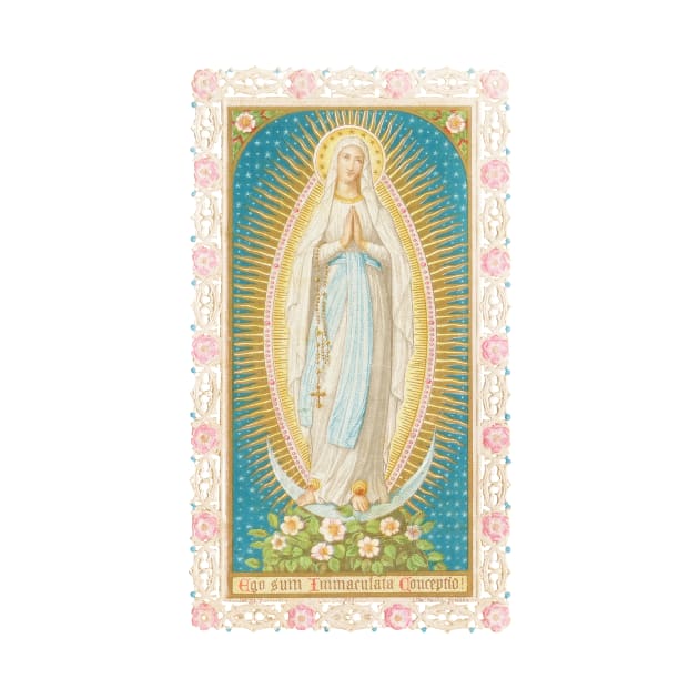 Our Lady of the Immaculate Conception Lace Holy Card by Catholicamtees