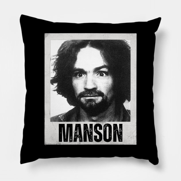 CHARLES MANSON Pillow by ohyeahh