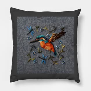 Color bird flower design Pillow
