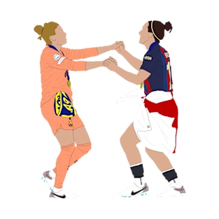 Sandra Paños and Lucy Bronze Celebration T-Shirt