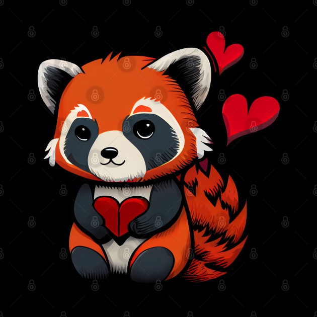 Valentine Red Panda by pako-valor