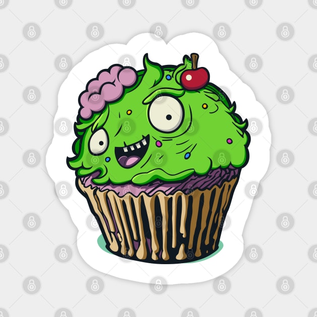 Zombie Cupcake Magnet by Garment Monkey Co.