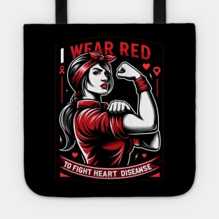 Empowerment in Red - Fighting Heart Disease Awareness Tote