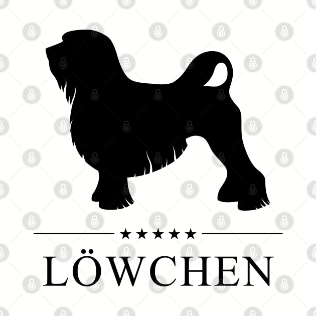 Lowchen Black Silhouette by millersye