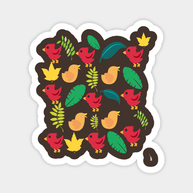 Birds in nature Magnet by creativeminds