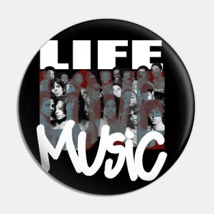 LIFE-LOVE-MUSIC Pin