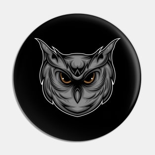 Head Owl Pin