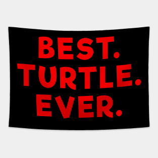 best turtle ever Red Tapestry