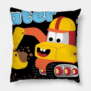 'See You Later Excavator' Awesome Truck Gift Pillow