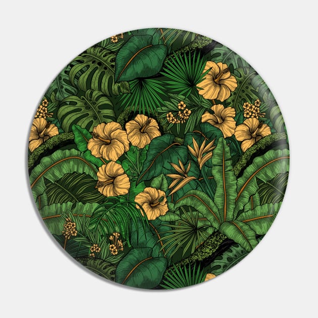 Tropical garden in green and yellow Pin by katerinamk