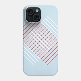 Red and White Lines Phone Case