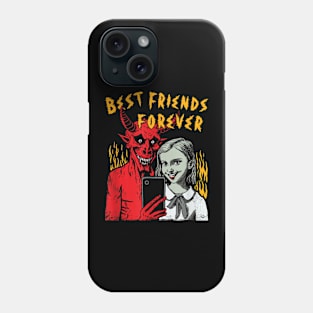 Funny Best Friends Forever Satanic Selfie Girl And Devil Phone Case