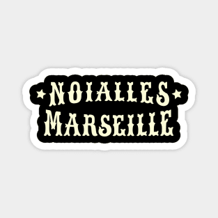 Marseille Noailles - Marseille Noailles Schriftzug - Noailles Logo Magnet