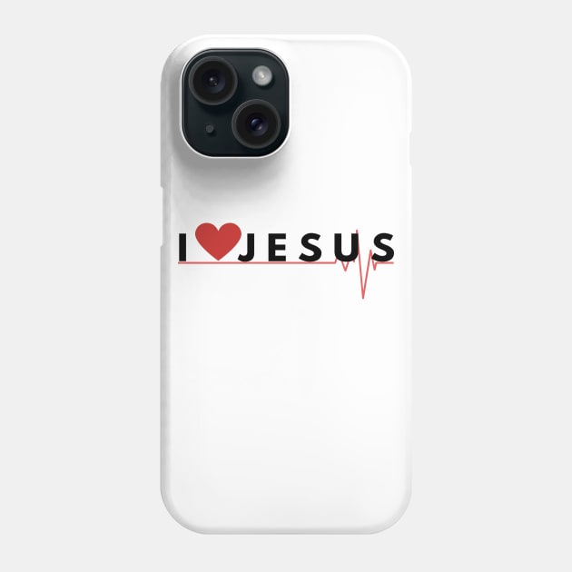 I Love Jesus Phone Case by Happy - Design