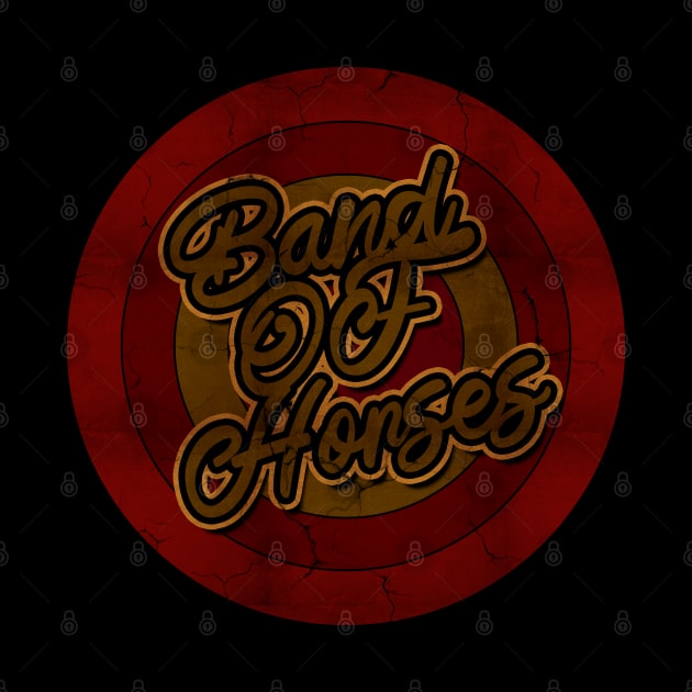 Circle Retro Band Of Horses by Electric Tone