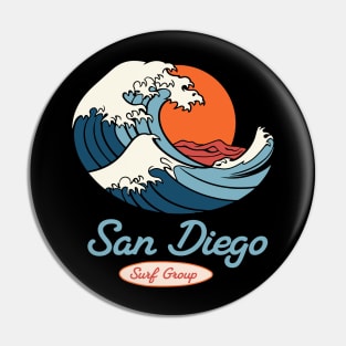 San Diego Surfing Group Pin